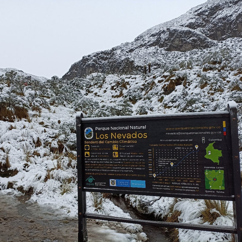 Nevado Santa Isabel sendero cambio climatico (Pasadia)